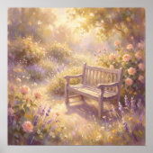 ガーデンベンチ ウォールアート (正面)