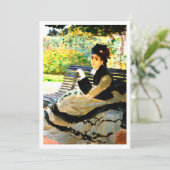 ガーデンベ絵画ンチの有名なカミーユ・モネ 招待状 (スタンド正面)