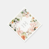 ガーデンボタニカルフローラリース スタンダードカクテルナプキン (角)
