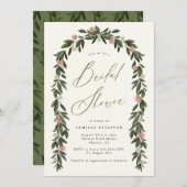ガーデンボタニカルブライダルシャワーパーティの招待状 招待状 (正面/裏面)
