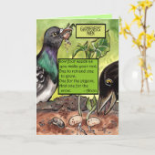 ガーデンポエムシーズプランツバーズガーデングリーン春 カード (黄色い花)