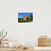 ガーデンポスター付きイギリスのコテージ ポスター (キッチン)