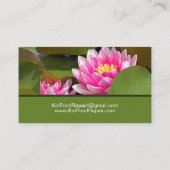 ガーデンポンドメンテナンス 名刺 (裏面)