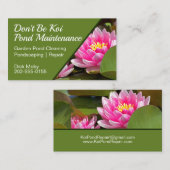 ガーデンポンドメンテナンス 名刺 (正面/裏面)