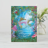 ガーデンマスカレードバースデーパーティ招待状 招待状 (スタンド正面)