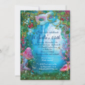 ガーデンマスカレードバースデーパーティ招待状 招待状 (裏面)