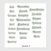 ガーデンマーカー シール (シート)