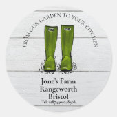 ガーデンマーケットのジャガイモのベビーボックスを生産 ラウンドシール (正面)