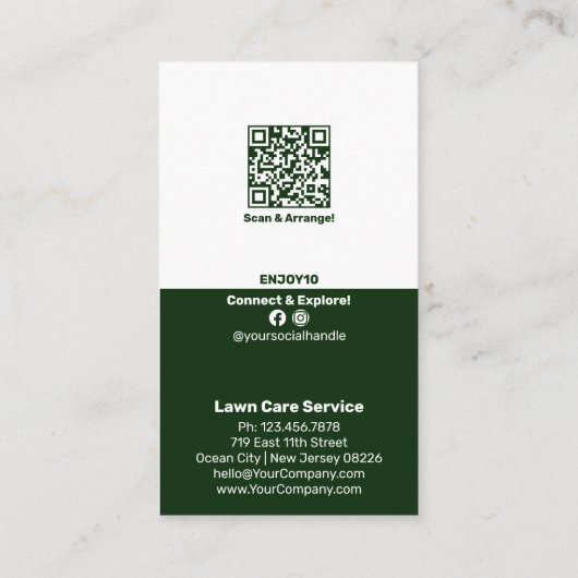 ガーデンメンテナンスサービス 10%オフをお楽しみください! 割引カード (裏面)