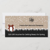 ガーデンメンテナンス クリスマス ギフト バウチャー カード (正面)