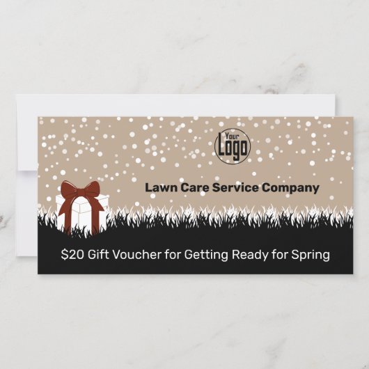 ガーデンメンテナンス クリスマス ギフト バウチャー カード (正面)