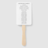 ガーデンモダンウォーターカラーサークル結婚式 プログラム ハンドファン (裏面)