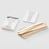 ガーデンモダンウォーターカラーサークル結婚式 プログラム ハンドファン (組立なし)