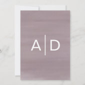 ガーデンモダンウォーターカラー婚約パーティ 招待状 (裏面)