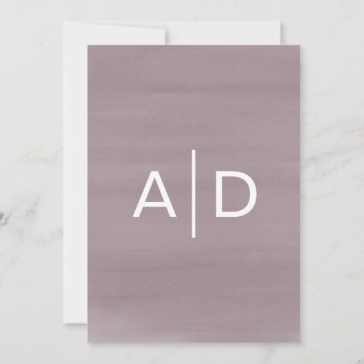 ガーデンモダンウォーターカラー婚約パーティ 招待状 (裏面)