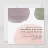 ガーデンモダンウォーターカラー結婚式招待状 招待状 (正面)