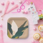 ガーデンモダンカラリリーブラワーパーティー ペーパープレート (パーティー)