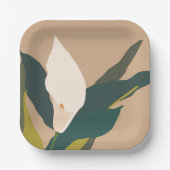 ガーデンモダンカラリリーブラワーパーティー ペーパープレート (正面)