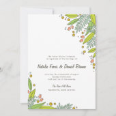 ガーデンモダンシンプル結婚式招待状 招待状 (正面)