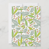 ガーデンモダンシンプル結婚式招待状 招待状 (裏面)