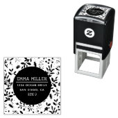 ガーデンモダンプリント名前をカスタムする差出人住所 セルフインキングスタンプ (インサイチュ)