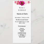 ガーデンモダンロマンス結婚式 プログラム (正面)