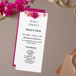 ガーデンモダンロマンス結婚式 プログラム