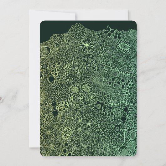 ガーデンユニークシーンアーティストバースデーパーティー 招待状 (裏面)