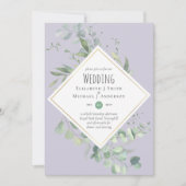 ガーデンユーカリ緑DUSTYパープル結婚ズ (正面)