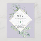 ガーデンユーカリ緑DUSTYパープル結婚ズ (正面)