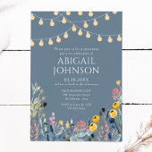 ガーデンライトとワイルドフラワーリタイアメントパーティー 招待状