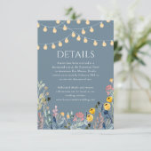 ガーデンライトとワイルドフラワー結婚ズ詳細 エンクロージャーカード (スタンド正面)