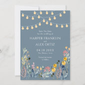 ガーデンライトとワイルドフラワー セーブザデート (正面)