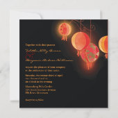 ガーデンライト紙ランタン結婚式招待状 招待状 (裏面)