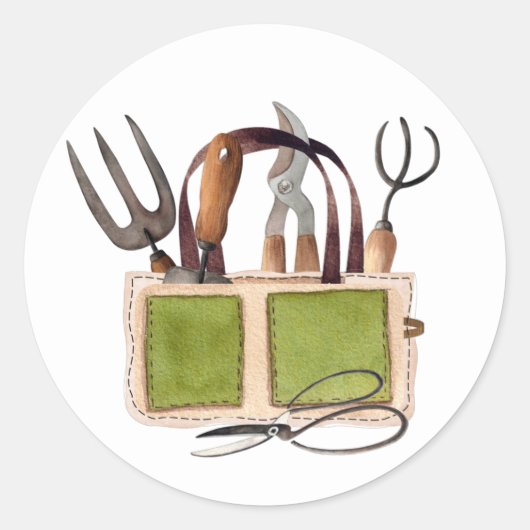 ガーデンライフツールバッグラウンドステッカー ラウンドシール (正面)