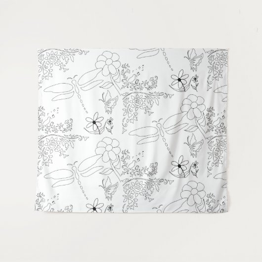 ガーデンライフ絵を描DIY タペストリー (正面(横))