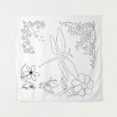 ガーデンライフ絵を描DIY タペストリー (正面(横))