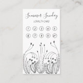 ガーデンラインアートフローリスト植物ワイルドフラワー10 ロイヤリティカード (正面)