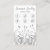 ガーデンラインアートフローリスト植物ワイルドフラワー5 ロイヤリティカード (正面)