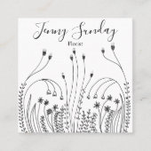 ガーデンラインアートフローリスト スクエア名刺 (正面)