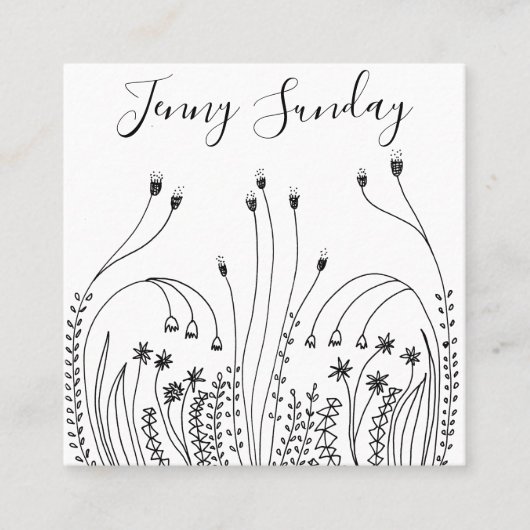 ガーデンラインアートランドスケープ園芸 スクエア名刺 (正面)