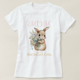 ガーデンラビットのバースデーガールのママTシャツ Tシャツ