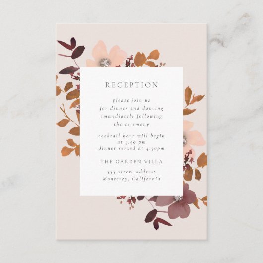 ガーデンラブ披露宴挿入カード エンクロージャーカード (正面)