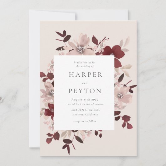 ガーデンラブ ウェディング招待状 招待状 (正面)