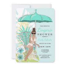 ガーデンランジェリーシャワー ブルネット花嫁