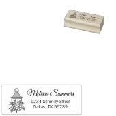 ガーデンランタンフラワーアドレス3 ラバースタンプ (押印)