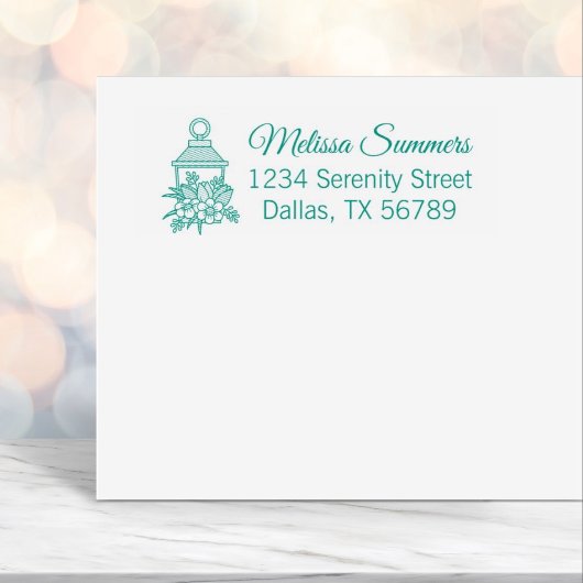 ガーデンランタンフラワーアドレス4 セルフインキングスタンプ