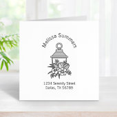 ガーデンランタンフラワーアーチアドレス5 ラバースタンプ