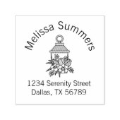 ガーデンランタンフラワーアーチアドレス6 セルフインキングスタンプ (デザイン)