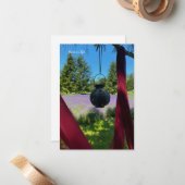 ガーデンランタン&ラベンダーフィールド ノートカード (正面/裏面インサイチュ)